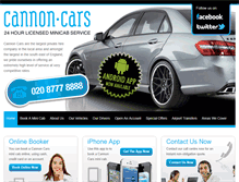 Tablet Screenshot of cannoncars.co.uk